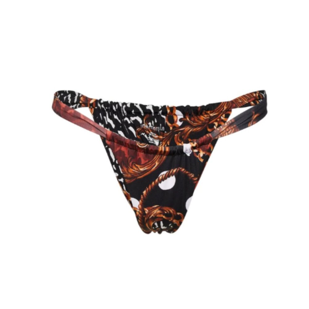 Inamorata Neptune Bottom in Burgundy Leopard Link, XS